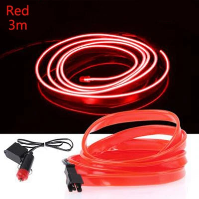 Car Interior Auto LED Strip EL Wire Neon Light For SEAT Leon 1 2 3 MK3 FR Cordoba Ibiza Arosa Alhambra Altea Exeo Formula Cupra