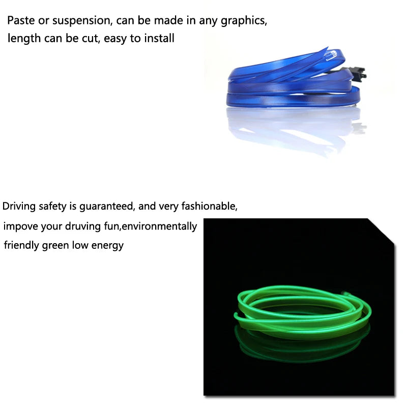 Car Interior Auto LED Strip EL Wire Neon Light For SEAT Leon 1 2 3 MK3 FR Cordoba Ibiza Arosa Alhambra Altea Exeo Formula Cupra