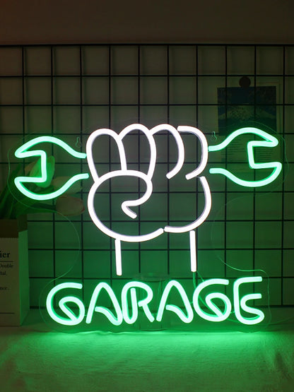 Car Garage Neon Signs Led Lights Check Engine Art Logo Room Decoration Auto Car Repair Shop USB Power Neon Light Up Sign Lamp