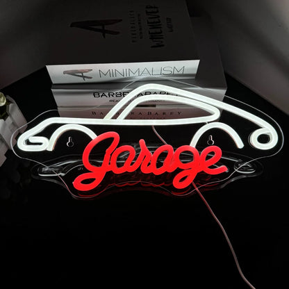 Car Garage Neon Signs Led Lights Check Engine Art Logo Room Decoration Auto Car Repair Shop USB Power Neon Light Up Sign Lamp