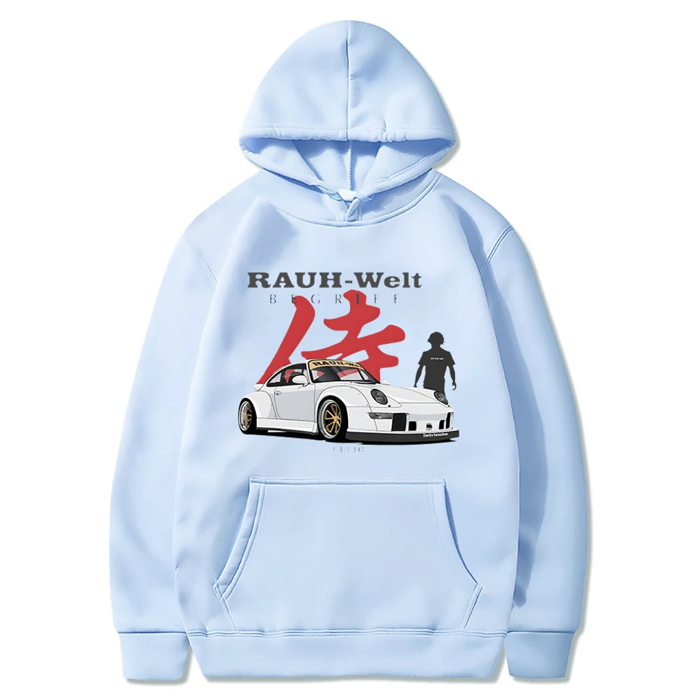 Manga Print Hoodie Japanese Streetwear Jdm Long Sleeve Cool Print Harajuku Oversized Sweatshirt Hip Hop Unisex Hoody