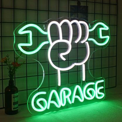 Car Garage Neon Signs Led Lights Check Engine Art Logo Room Decoration Auto Car Repair Shop USB Power Neon Light Up Sign Lamp