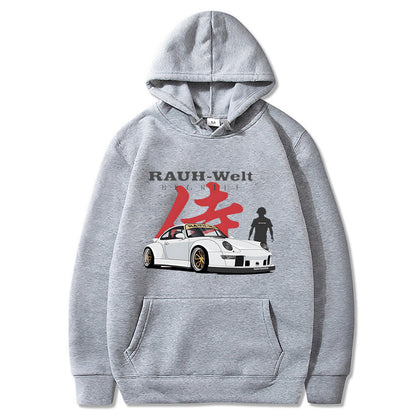 Manga Print Hoodie Japanese Streetwear Jdm Long Sleeve Cool Print Harajuku Oversized Sweatshirt Hip Hop Unisex Hoody