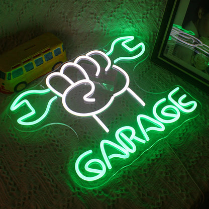 Car Garage Neon Signs Led Lights Check Engine Art Logo Room Decoration Auto Car Repair Shop USB Power Neon Light Up Sign Lamp